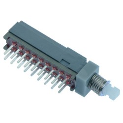 Mini Push Button Latching PCB Switch 6PDT 30V Mini Push Button Latching PCB Switch 6PDT 30V