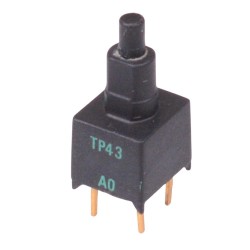 TP43P008000 Off-(On) Momentary Sub-Miniature PCB Push Button Switch DPST TP43P008000 Off-(On) Momentary Sub-Miniature PCB Push Button Switch DPST