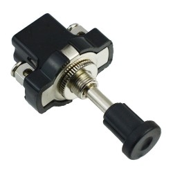 On-Off Long Push Pull Switch 10A 12V Screw Terminals