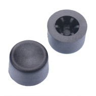 U572 Black Push Button Switch Cap