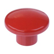 U6326 Red Brass Mushroom Actuator for 13000 Series Push Button Switch