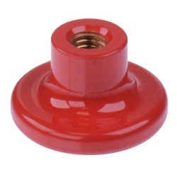U6326 Red Brass Mushroom Actuator for 13000 Series Push Button Switch