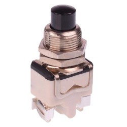 On-(Off) Black Momentay Push Button Switch SPST-NC 3A 1202C2X2016  On-(Off) Black Momentay Push Button Switch SPST-NC 3A 1202C2X2016
