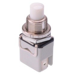 Off-(On) White Momentay Push Button Switch SPST-NO 3A 1233C7/1  Off-(On) White Momentay Push Button Switch SPST-NO 3A 1233C7/1