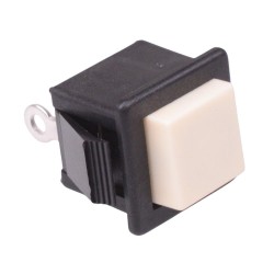 Ivory Momentary Changeover Push Button Switch SPDT 3A 1415NC7 