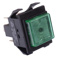 Russenberger On-Off Green illuminated Push Button Switch 230VAC DPST 1430PCFB5220VNKV  Russenberger On-Off Green illuminated Push Button Switch 230VAC DPST 1430PCFB5220VNKV
