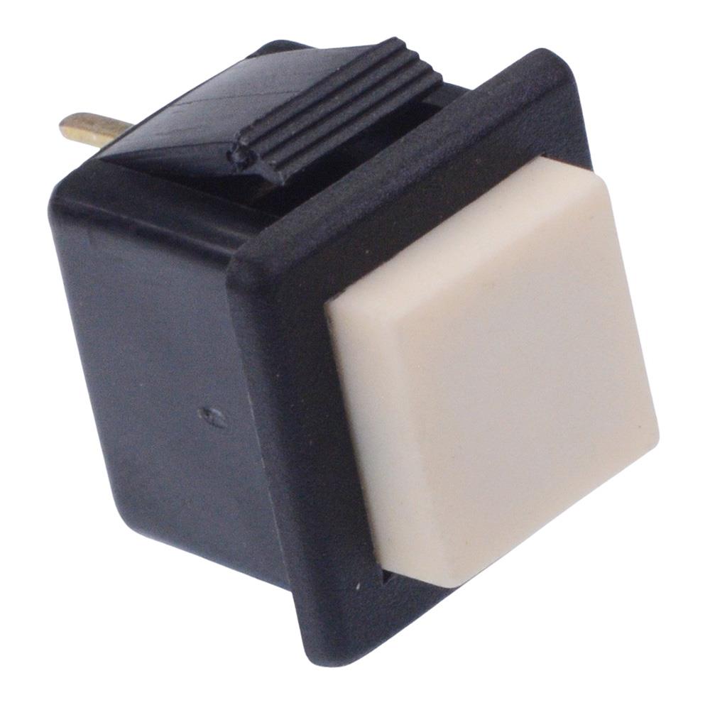 White On-(Off) Normally Closed Momentary Push Button Switch