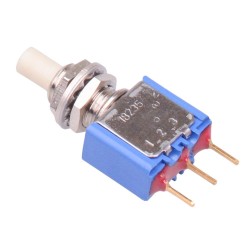 On-(On) Momentary Panel Mount Push Button Switch SPDT 0.1A 30VDC 18235CD 