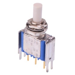On-(On) Momentary PCB Push Button Switch SPDT 0.1A 30VDC 18235YCDX372 