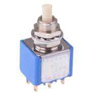 On-(On) Momentary Push Button Switch DPDT 1A 30VDC 18545AD5  On-(On) Momentary Push Button Switch DPDT 1A 30VDC 18545AD5