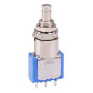 On-On Miniature Push Button Switch SPDT 4A 30VDC 8636A  On-On Miniature Push Button Switch SPDT 4A 30VDC 8636A