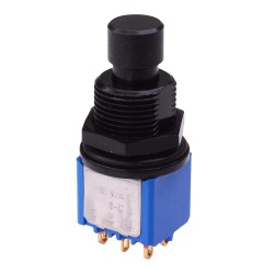 Black On-(On) Momentary Foot Switch DPDT 4A 8642ADBG6X923  Black On-(On) Momentary Foot Switch DPDT 4A 8642ADBG6X923