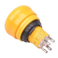 Yellow Unibody 16mm Emergency Stop Switch 30mm Mushroom 2NC AB6E-3BV02PTY  Yellow Unibody 16mm Emergency Stop Switch 30mm Mushroom 2NC AB6E-3BV02PTY
