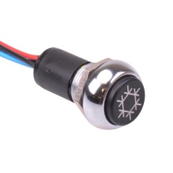 Air Conditioning illuminated Automotive Momentary 12mm Push Button Switch SPST IP67 Air Conditioning illuminated Automotive Momentary 12mm Push Button Switch SPST IP67