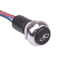 Air Recirculation illuminated Automotive Momentary 12mm Push Button Switch SPST IP67 Air Recirculation illuminated Automotive Momentary 12mm Push Button Switch SPST IP67