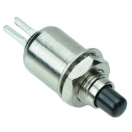 Black Microminiature 5mm Momentary Off-(On) Push Button SPST 0.5A Black Microminiature 5mm Momentary Off-(On) Push Button SPST 0.5A
