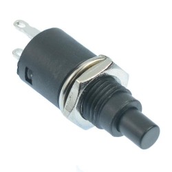 Black Off-(On) Miniature Momentary 7mm Push Button Switch SPST Black Off-(On) Miniature Momentary 7mm Push Button Switch SPST