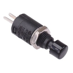 Black Off-(On) Miniature Push Button Switch SPST R13-521B Black Off-(On) Miniature Push Button Switch SPST R13-521B