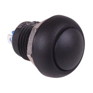 Black Off-(On) Momentary 12mm Waterproof Push Button Switch IP65 SPST Black Off-(On) Momentary 12mm Waterproof Push Button Switch IP65 SPST