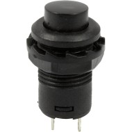 Black Off(On) Momentary Round 12mm Switch SPST Black Off(On) Momentary Round 12mm Switch SPST