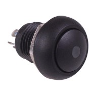 Black On-Off Latching 12mm Red LED Push Button Switch IP65 SPST Black On-Off Latching 12mm Red LED Push Button Switch IP65 SPST