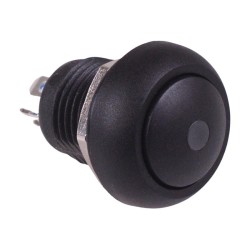 Black On-Off Latching 12mm Red LED Push Button Switch IP65 SPST Black On-Off Latching 12mm Red LED Push Button Switch IP65 SPST