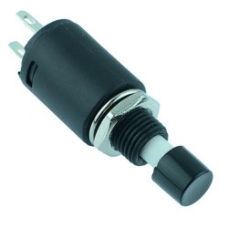 Black On-Off Latching Small Button Push Switch SPST R13-512B1 Black On-Off Latching Small Button Push Switch SPST R13-512B1
