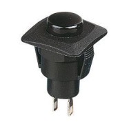 Black On-(Off) Momentary Low Profile Push Button Switch SPST R13-510B Black On-(Off) Momentary Low Profile Push Button Switch SPST R13-510B