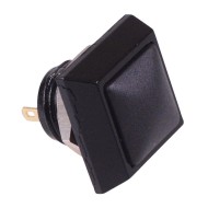 Black Square Off-(On) Momentary 12mm Metal Push Button Switch IP65 SPST Black Square Off-(On) Momentary 12mm Metal Push Button Switch IP65 SPST