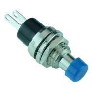 Blue Off-(On) Miniature Metal Push Button Switch SPST Blue Off-(On) Miniature Metal Push Button Switch SPST
