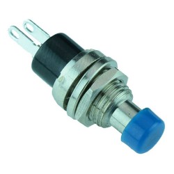 Blue Off-(On) Miniature Metal Push Button Switch SPST Blue Off-(On) Miniature Metal Push Button Switch SPST