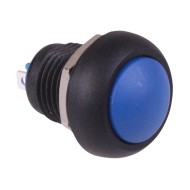 Blue Off-(On) Momentary 12mm Waterproof Push Button Switch IP65 SPST Blue Off-(On) Momentary 12mm Waterproof Push Button Switch IP65 SPST