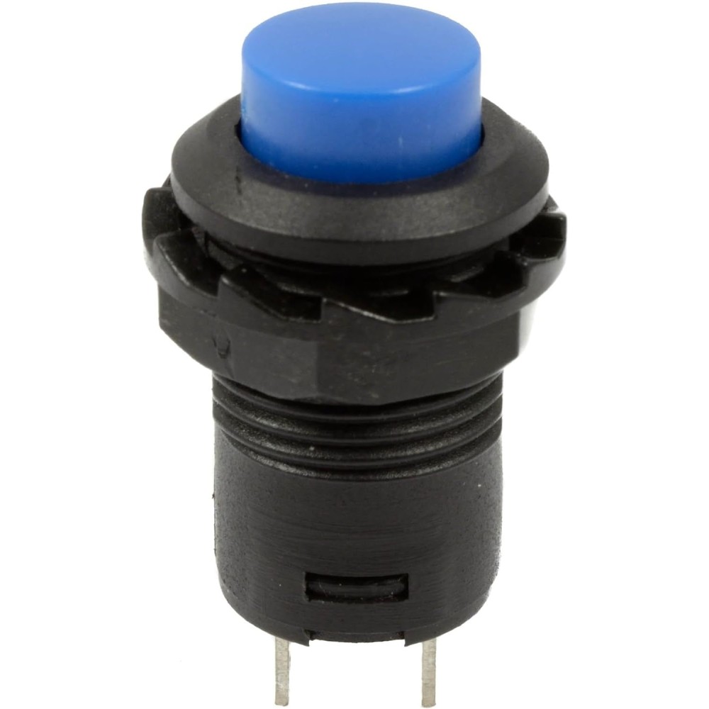 Blue Off(On) Momentary Round 12mm Switch SPST