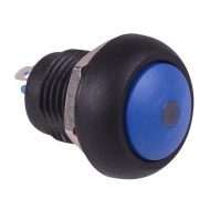 Blue On-Off Latching 12mm White LED Push Button Switch IP65 SPST Blue On-Off Latching 12mm White LED Push Button Switch IP65 SPST