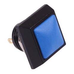 Blue Square Off-(On) Momentary 12mm Metal Push Button Switch IP65 SPST Blue Square Off-(On) Momentary 12mm Metal Push Button Switch IP65 SPST