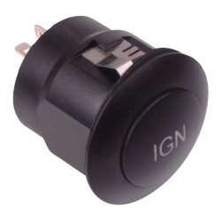 Blue illuminated On-Off Latching 26mm Push Button Switch DPST FPBR1D1222A12D5  Blue illuminated On-Off Latching 26mm Push Button Switch DPST FPBR1D1222A12D5