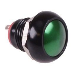 Green Momentary 12mm Metal Round Push Button Switch NO/NC