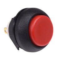 Red Momentary Snap-In 12mm Push Button Switch SPST IP67 IBP3SAD600  Red Momentary Snap-In 12mm Push Button Switch SPST IP67 IBP3SAD600