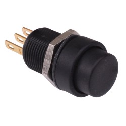 Black High Actuator Momentary 12mm Push Button Switch SPDT IP67 IMP7Z422234104  Black High Actuator Momentary 12mm Push Button Switch SPDT IP67 IMP7Z422234104