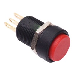 Red Momentary 12mm Push Button Switch SPDT IP67 IMP7Z462234UL 
