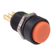 Orange Momentary 12mm Push Button Switch SPDT IP67 IMP7Z492234UL  Orange Momentary 12mm Push Button Switch SPDT IP67 IMP7Z492234UL