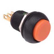 Orange Momentary 12mm Push Button Switch SPDT IP67 IMP7Z492UL  Orange Momentary 12mm Push Button Switch SPDT IP67 IMP7Z492UL