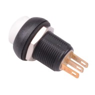 White Momentary 12mm Push Button Switch SPDT IP67 IMR7Z472UL  White Momentary 12mm Push Button Switch SPDT IP67 IMR7Z472UL