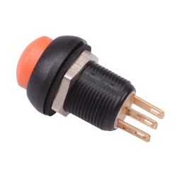  Orange Momentary 12mm Push Button Switch SPDT IP67 IMR7Z492104UL