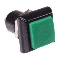 Green Square Latching 12mm Push Button Switch SPST IP67 IPC1SAD3 Green Square Latching 12mm Push Button Switch SPST IP67 IPC1SAD3