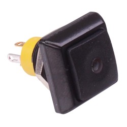Yellow LED Black Square Momentary 12mm Push Button Switch SPST IP67 IPC3SAD2L0Y Yellow LED Black Square Momentary 12mm Push Button Switch SPST IP67 IPC3SAD2L0Y