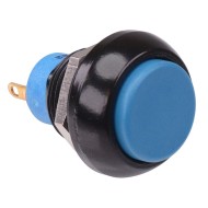Blue Momentary 12mm Push Button Switch Flat Actuator SPST IP67 IPP3SAD1  Blue Momentary 12mm Push Button Switch Flat Actuator SPST IP67 IPP3SAD1