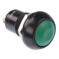 Green Latching 12mm Push Button Switch SPST IP67 IPR1SAD3  Green Latching 12mm Push Button Switch SPST IP67 IPR1SAD3