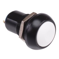 White Latching 12mm Push Button Switch SPST IP67 IPR1SAD7/1  White Latching 12mm Push Button Switch SPST IP67 IPR1SAD7/1