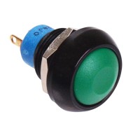 Green Momentary 12mm Push Button Switch SPST IP67 IPR3SAD3  Green Momentary 12mm Push Button Switch SPST IP67 IPR3SAD3